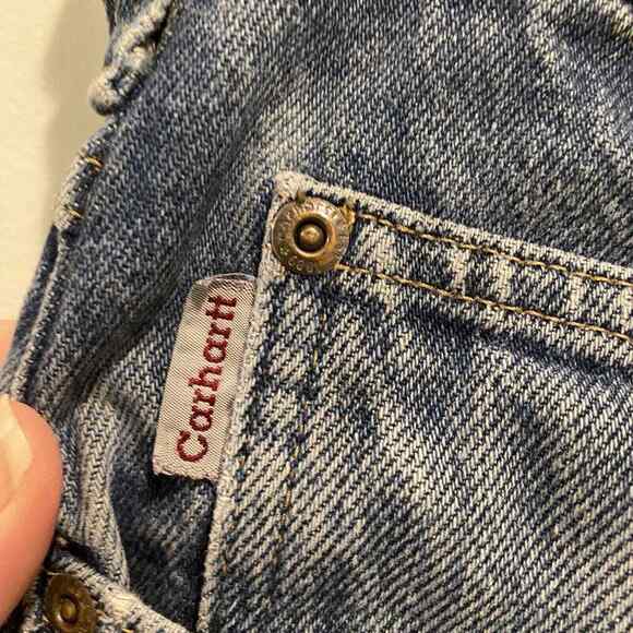 Carhartt Jeans Mens 36x30 Blue Baggy Relaxed Distressed Worn Workwear - Picture 6 of 16